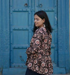 Jill Black Cotton Top