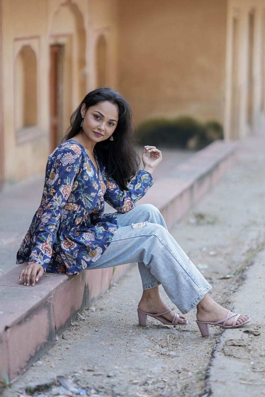 Blue Dusk Cotton Top