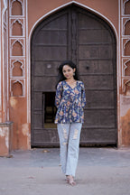 Blue Dusk Cotton Top