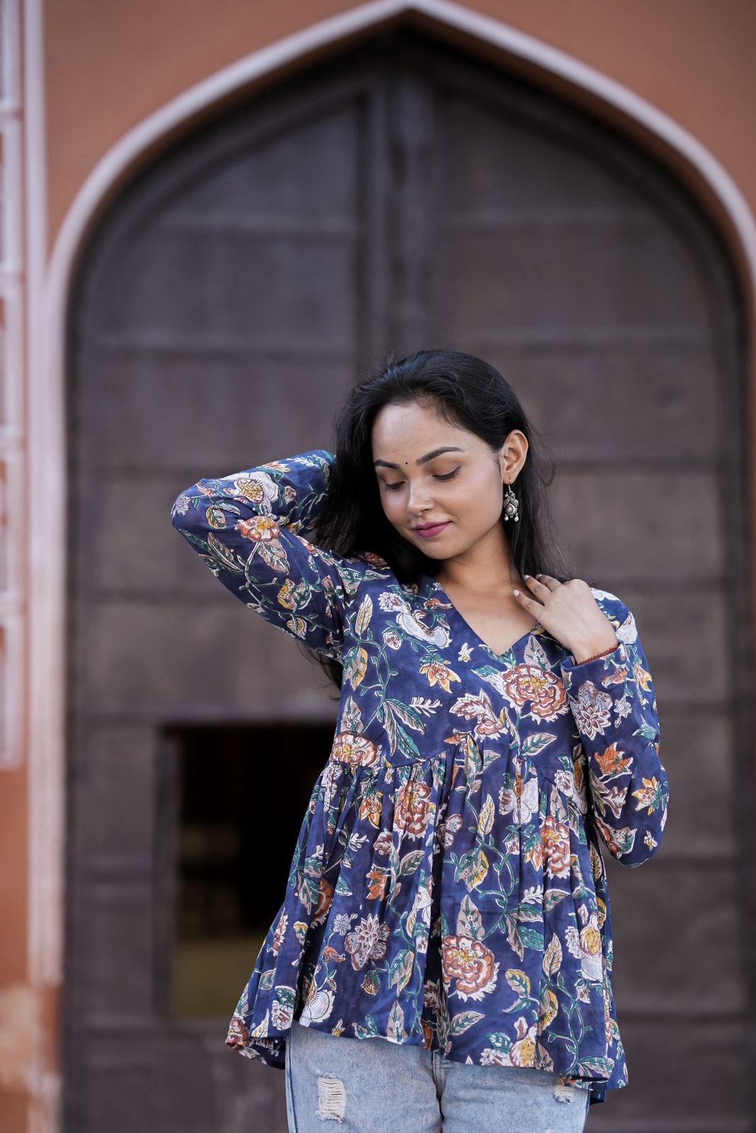 Blue Dusk Cotton Top