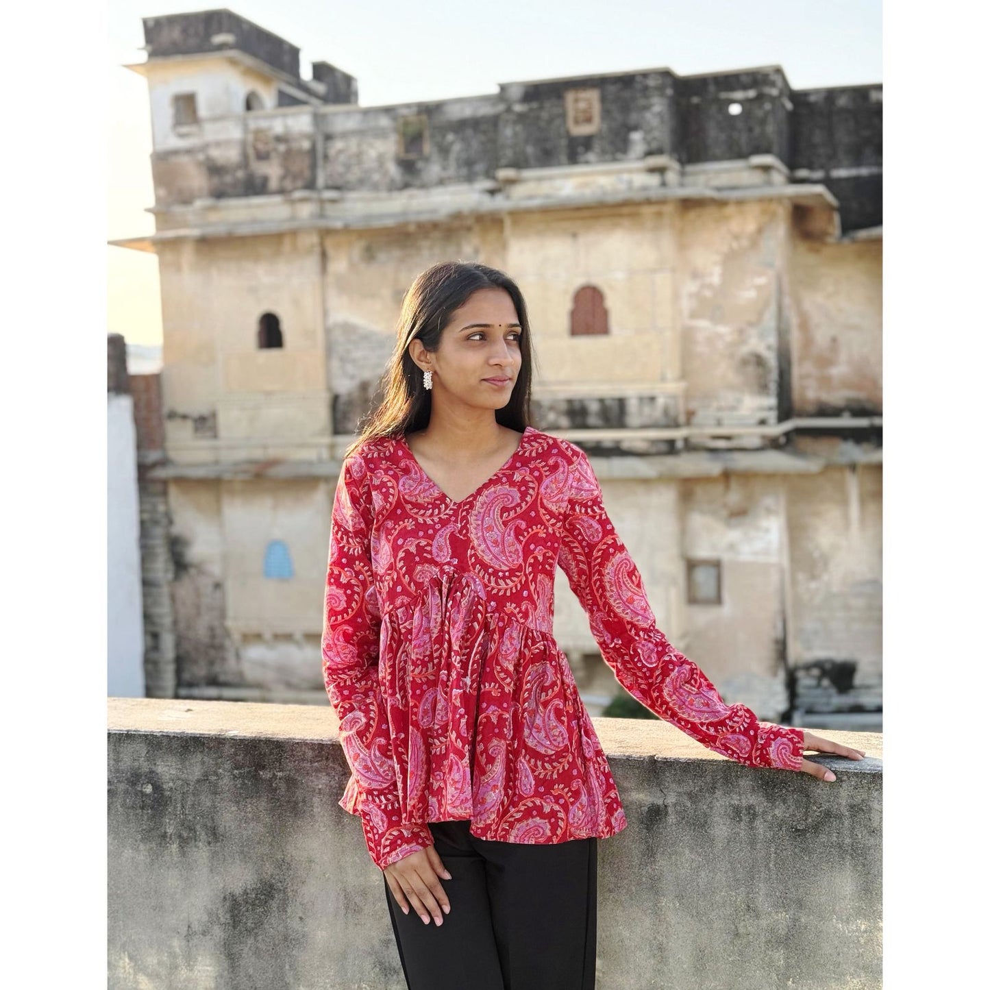 Red Cotton Top