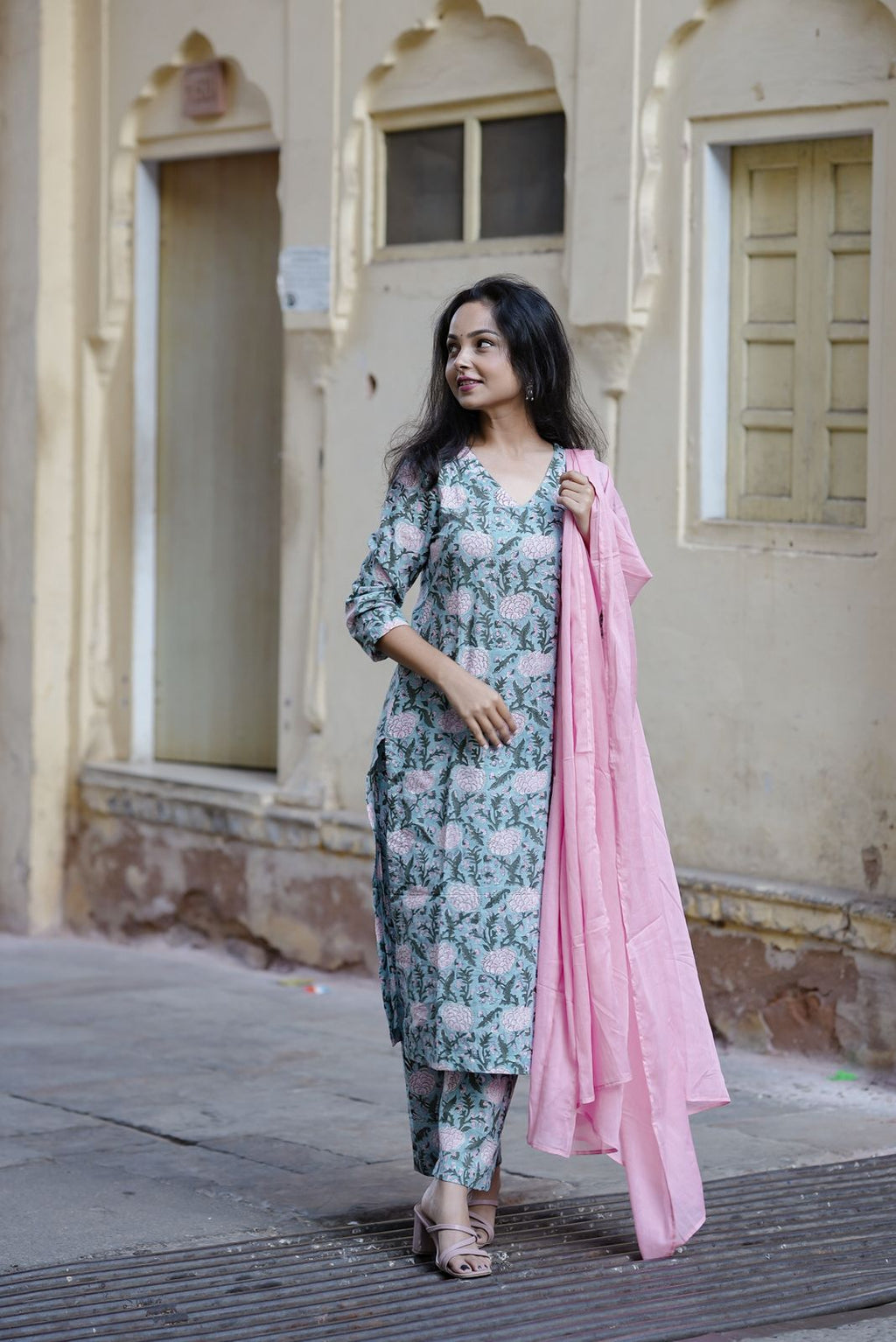 Turquoise Blue Kurta Set