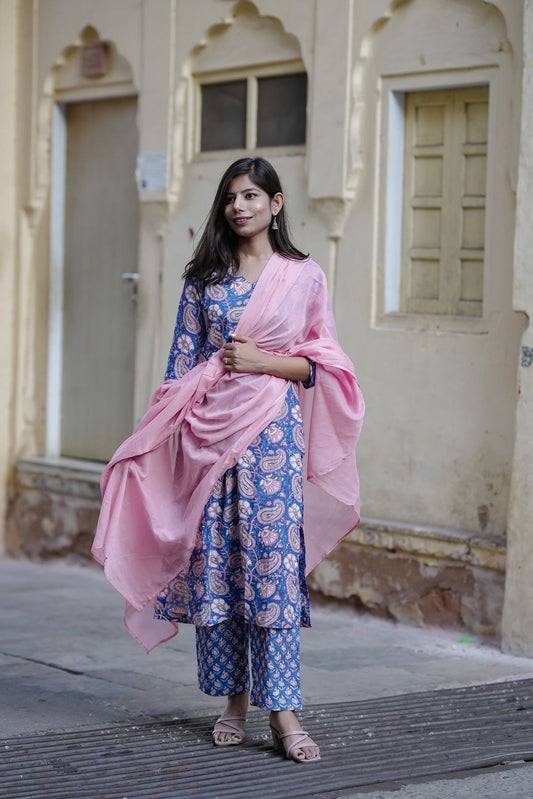 Blue Kurta Set