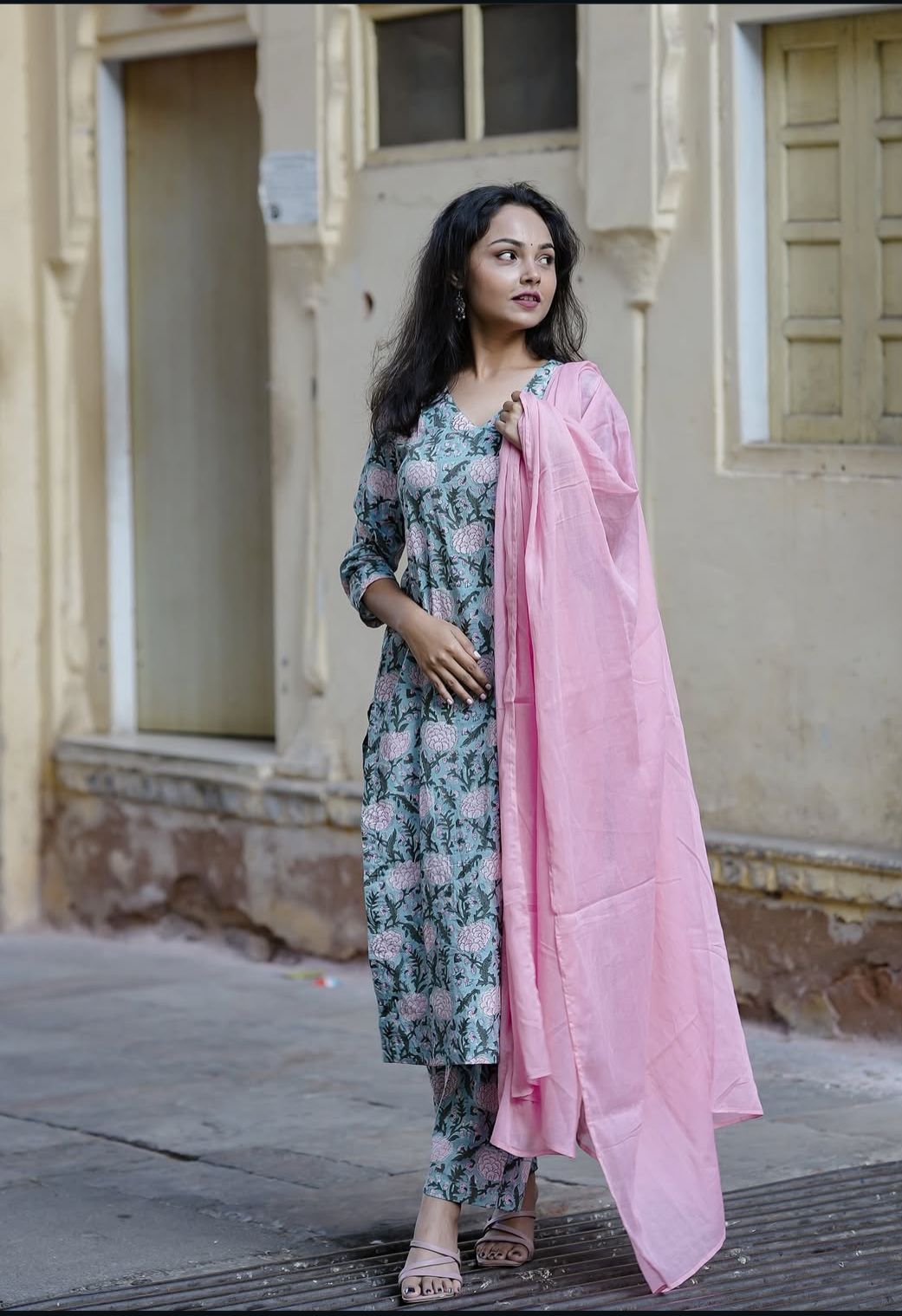 Turquoise Blue Kurta Set