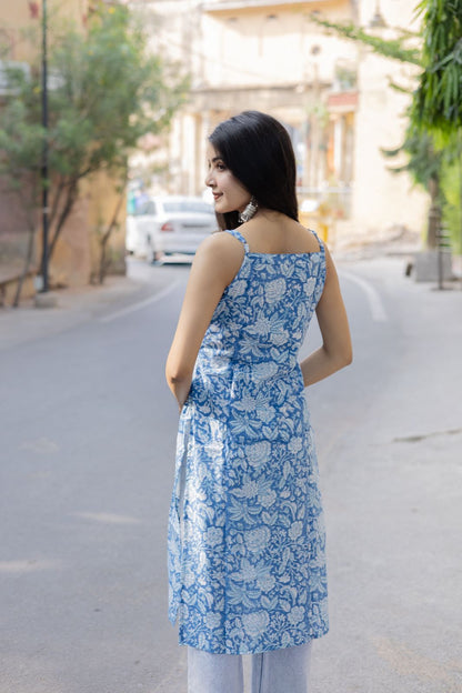 Ayesha Blue Long Kurti