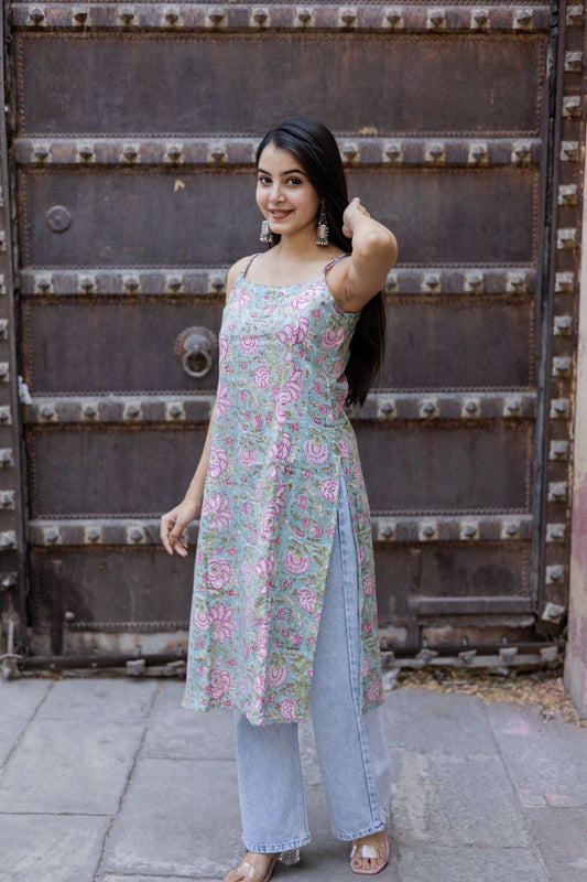 Amara Blue Long Kurti