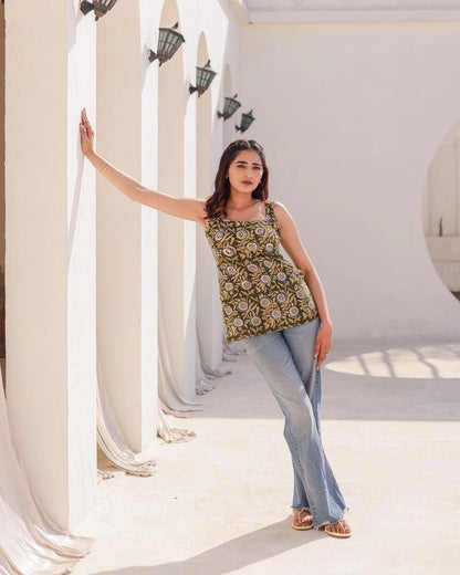 Ivara deep back kurti