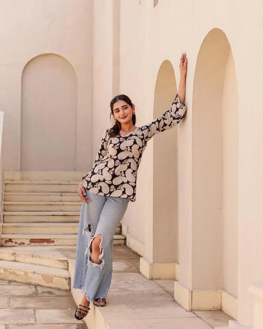 sanjh deep back kurti